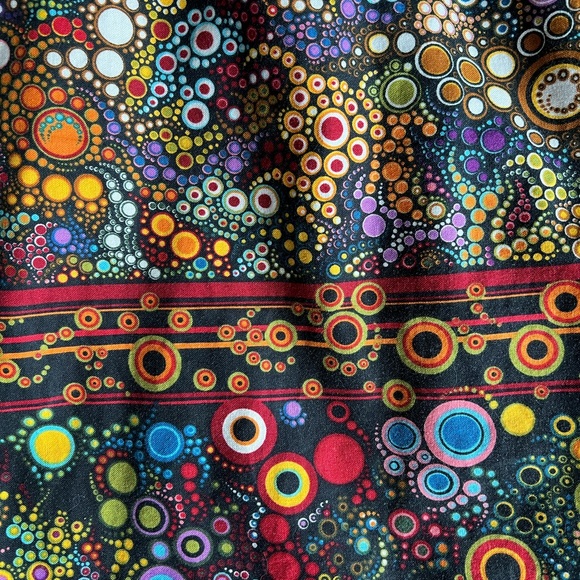 Mandala Design Cotton Dress - Size Small - Black Dot Pattern - Picture 9 of 10